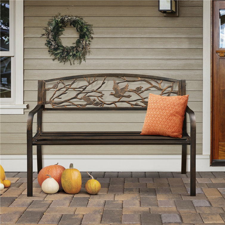 Red Barrel Studio® Apollinaris Patio Garden Park Bench Wayfair
